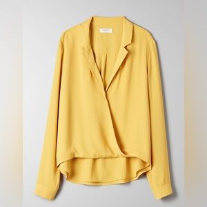 BNWT-  Babaton Brett Blouse - Acacia